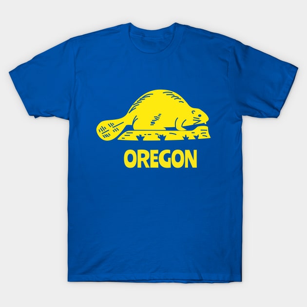 Cute Oregon Beaver Gift for State of Oregon Resident T-Shirt by twizzler3b